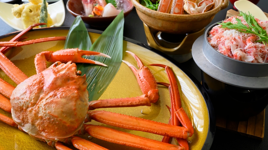 紅ズワイ蟹まるごと1杯付！繊細な甘みを存分に味わってみてください。