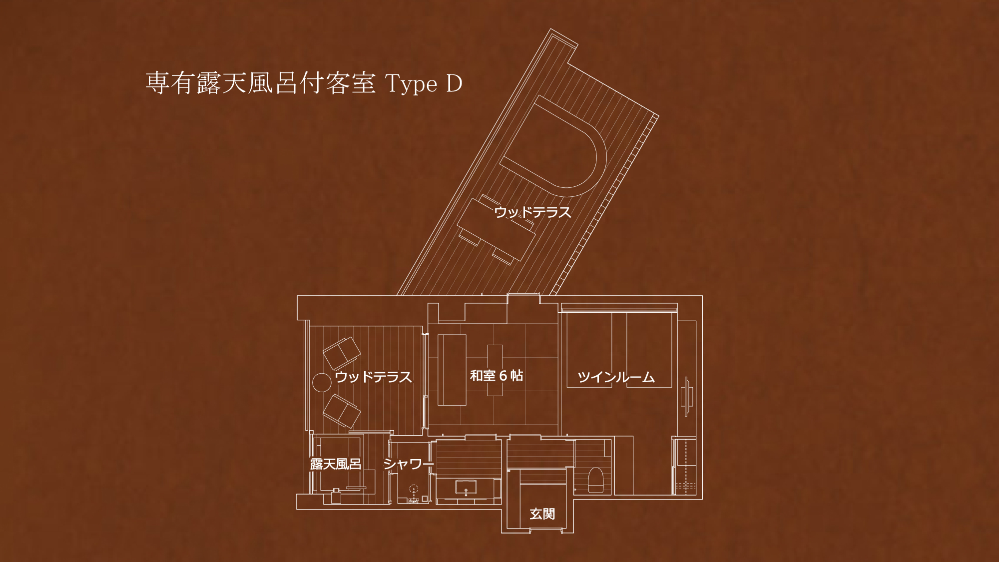専有露天風呂付和洋室 Type D