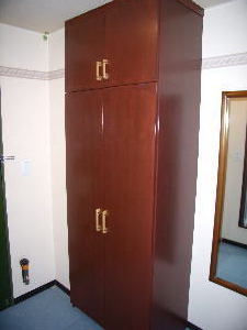 All rooms have closets