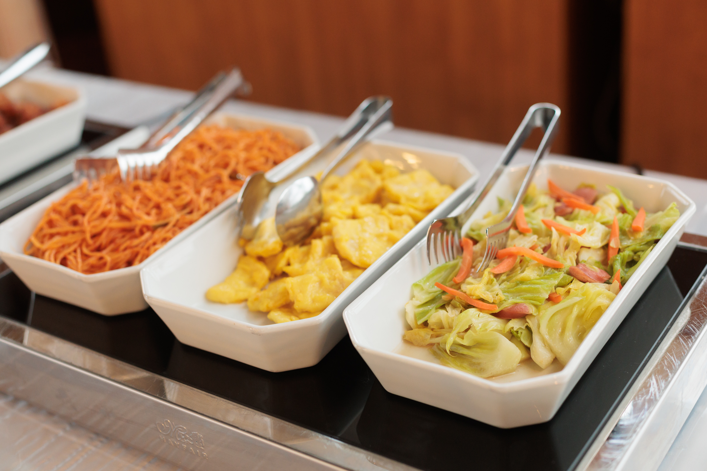 朝食バイキングの一例