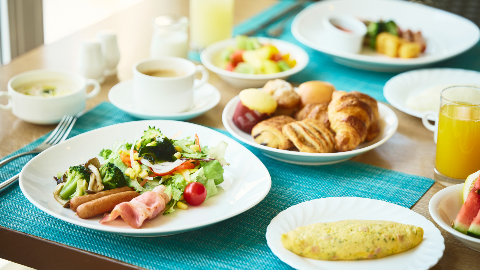 ■レストラン「アクアベル」洋食創作のご朝食ブッフェ