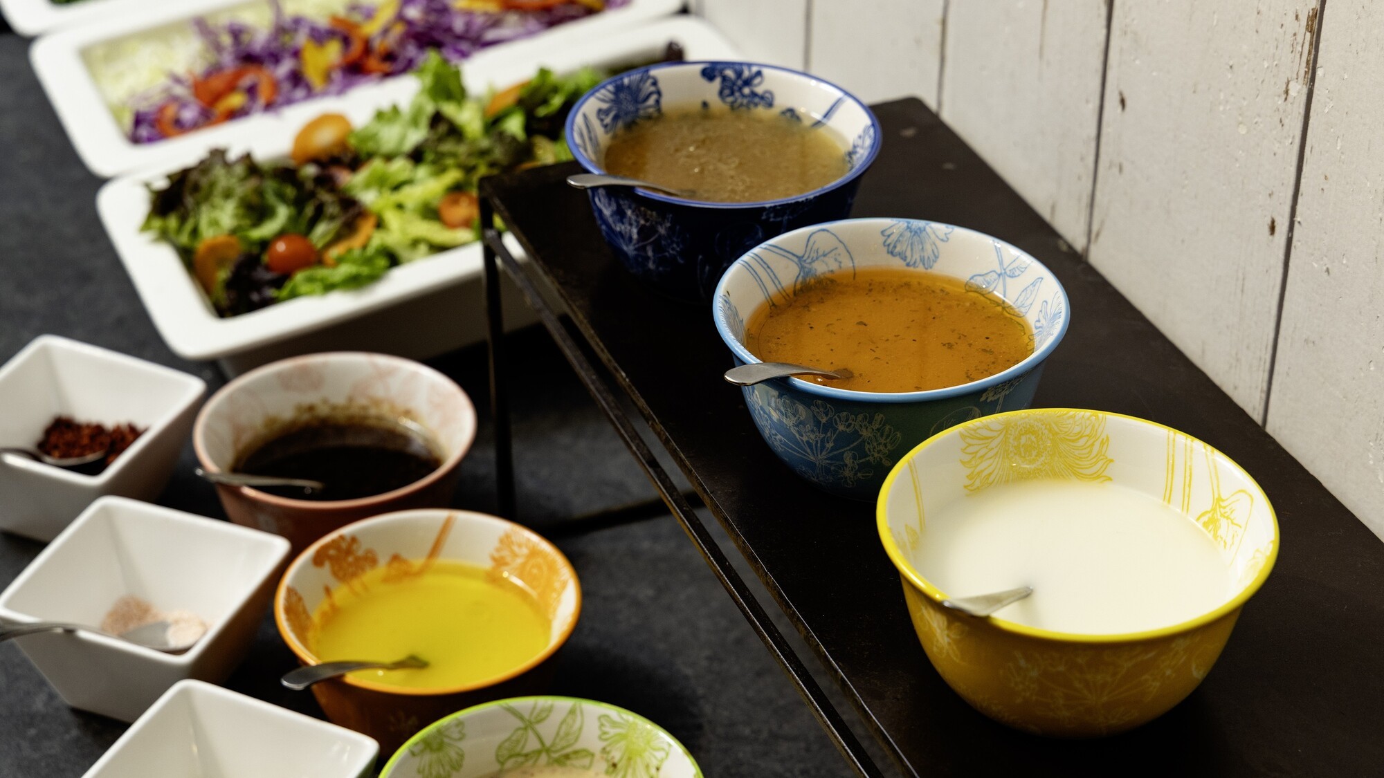 【朝食】ドレッシングコーナー