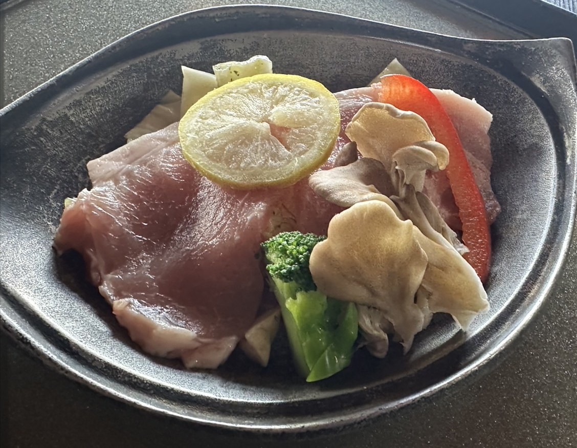 葉山高原豚の陶板焼き