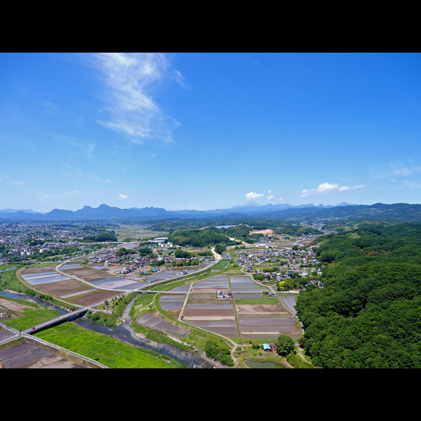 ほのぼと田園を眺望