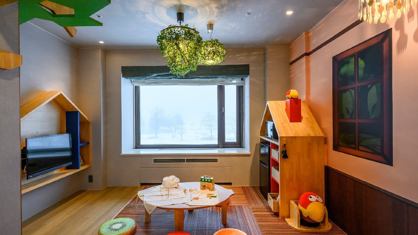 【キョロちゃんルーム「森のお菓子屋さん」】森永製菓とコラボレーションした体験型客室