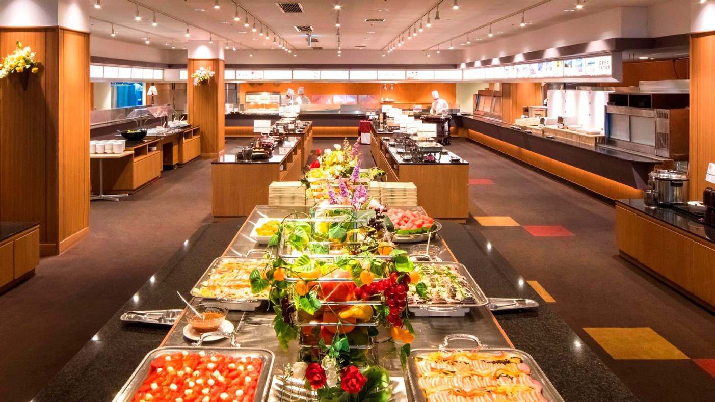 【レストラン・ジグザグ】種類豊富な和洋中のバイキングをお楽しみください