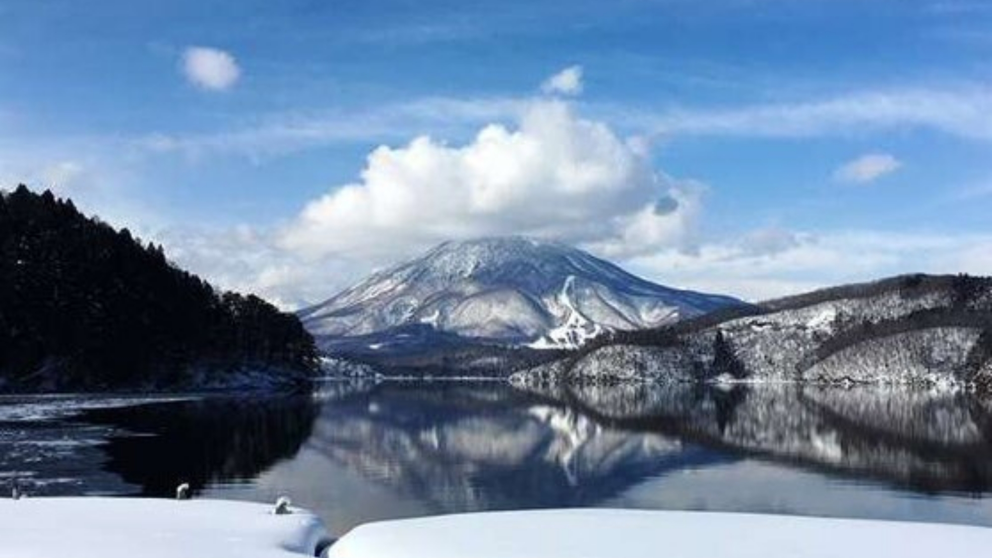 【野尻湖】冬の野尻湖  【野尻湖】冬の野尻湖