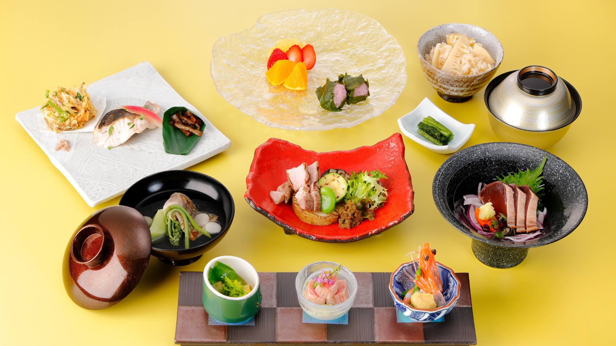 ◆和食料理【野尻湖会席】野尻湖の旬の幸など、四季を感じる珠玉の会席※イメージ