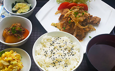 【朝食例】豚しょうが焼き定食　