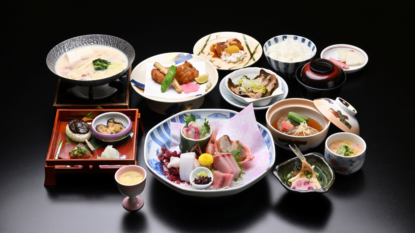 ≪人気第1位≫【グレードアップ◆おわら会席】当館人気No1！料理長自慢の夕食