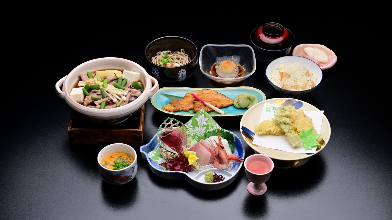 【ゆめの森会席】少々控えめ夕食と温泉を満喫するお得プラン