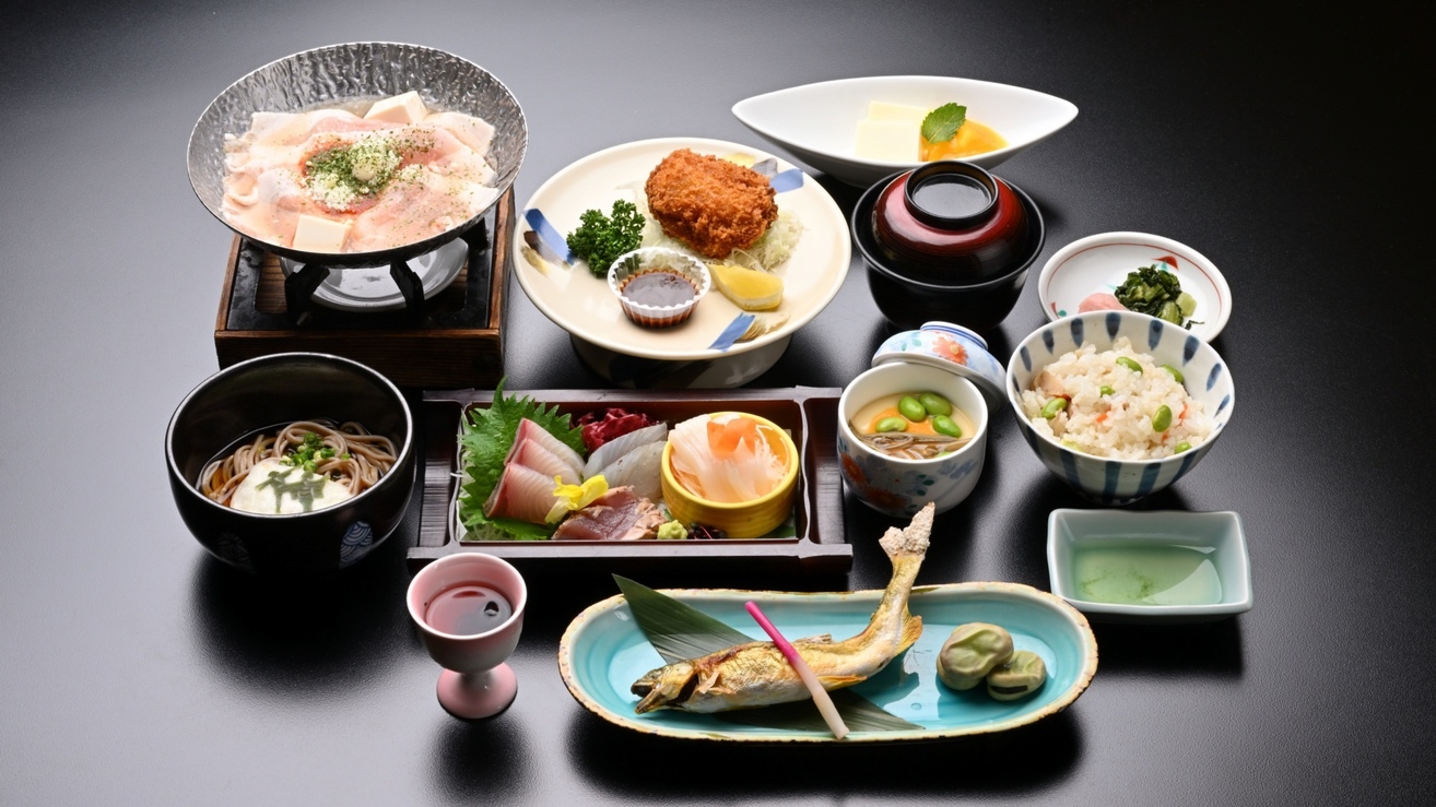 【ゆめの森会席】少々控えめ夕食と温泉を満喫するお得プラン