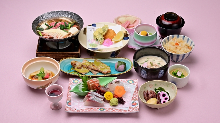 【スタンダード■ゆうゆう会席】源泉2種をMixした温泉＆基本会席