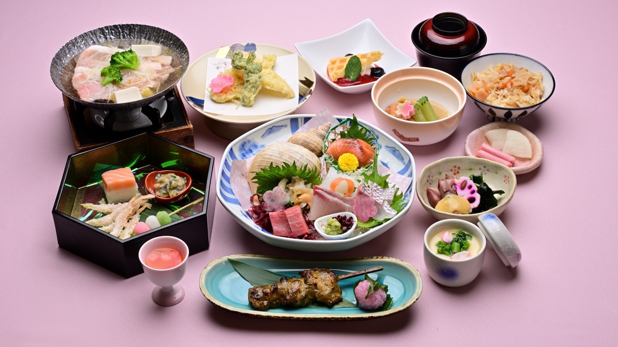 ≪人気第1位≫【グレードアップ◆おわら会席】当館人気No1！料理長自慢の夕食