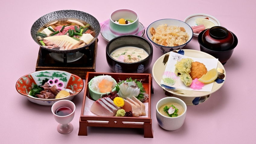 【ゆめの森会席】少々控えめ夕食と温泉を満喫するお得プラン