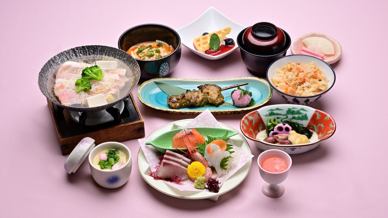 【ゆめの森会席】少々控えめ夕食と温泉を満喫するお得プラン