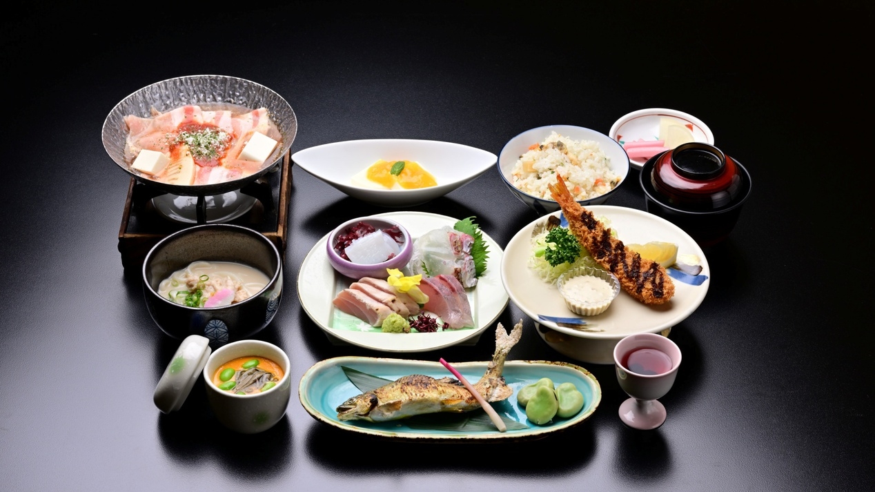 【ゆめの森会席】少々控えめ夕食と温泉を満喫するお得プラン