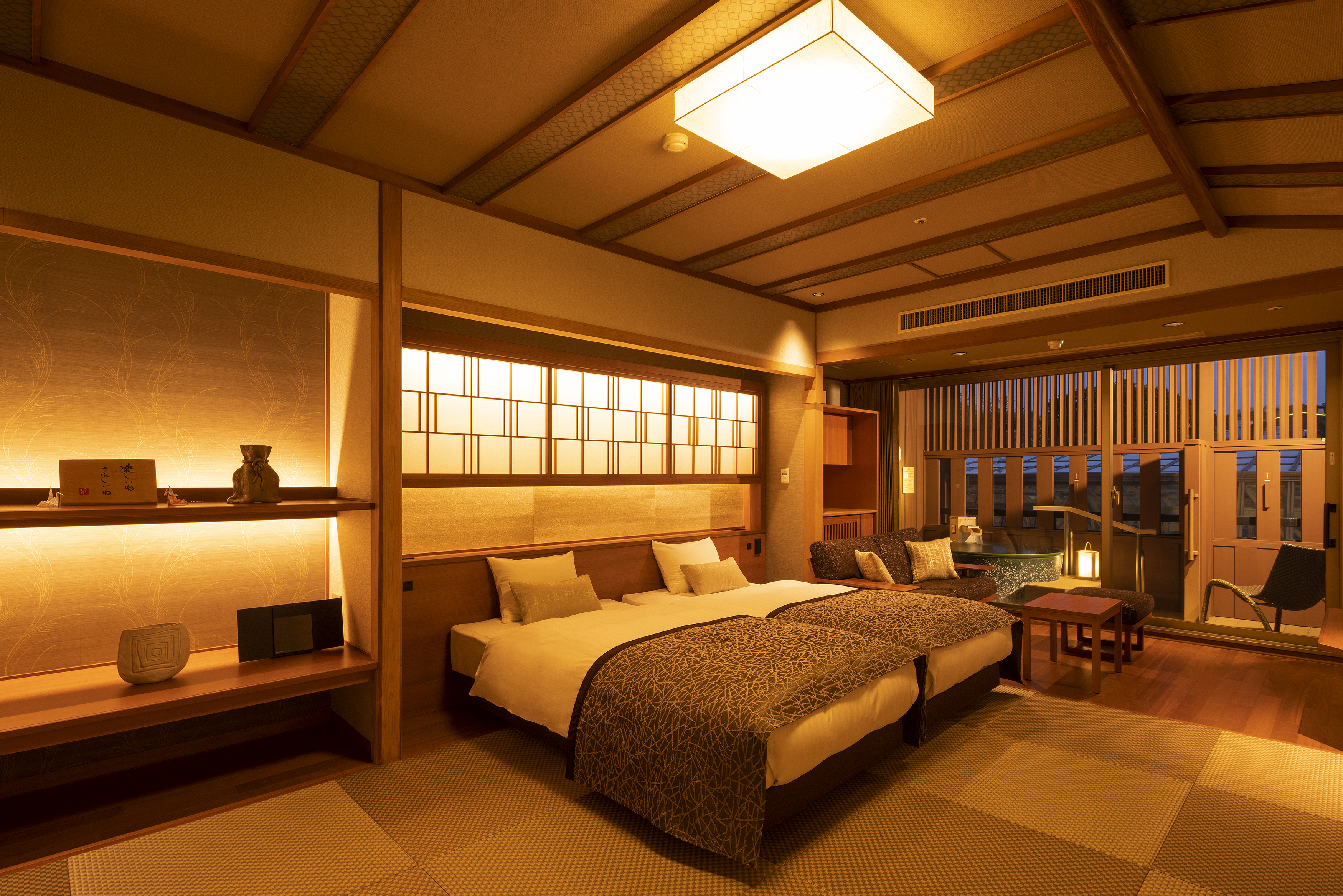 【スーペリア】白雲の館＜温泉露天プレミアム＞ベッド付客室