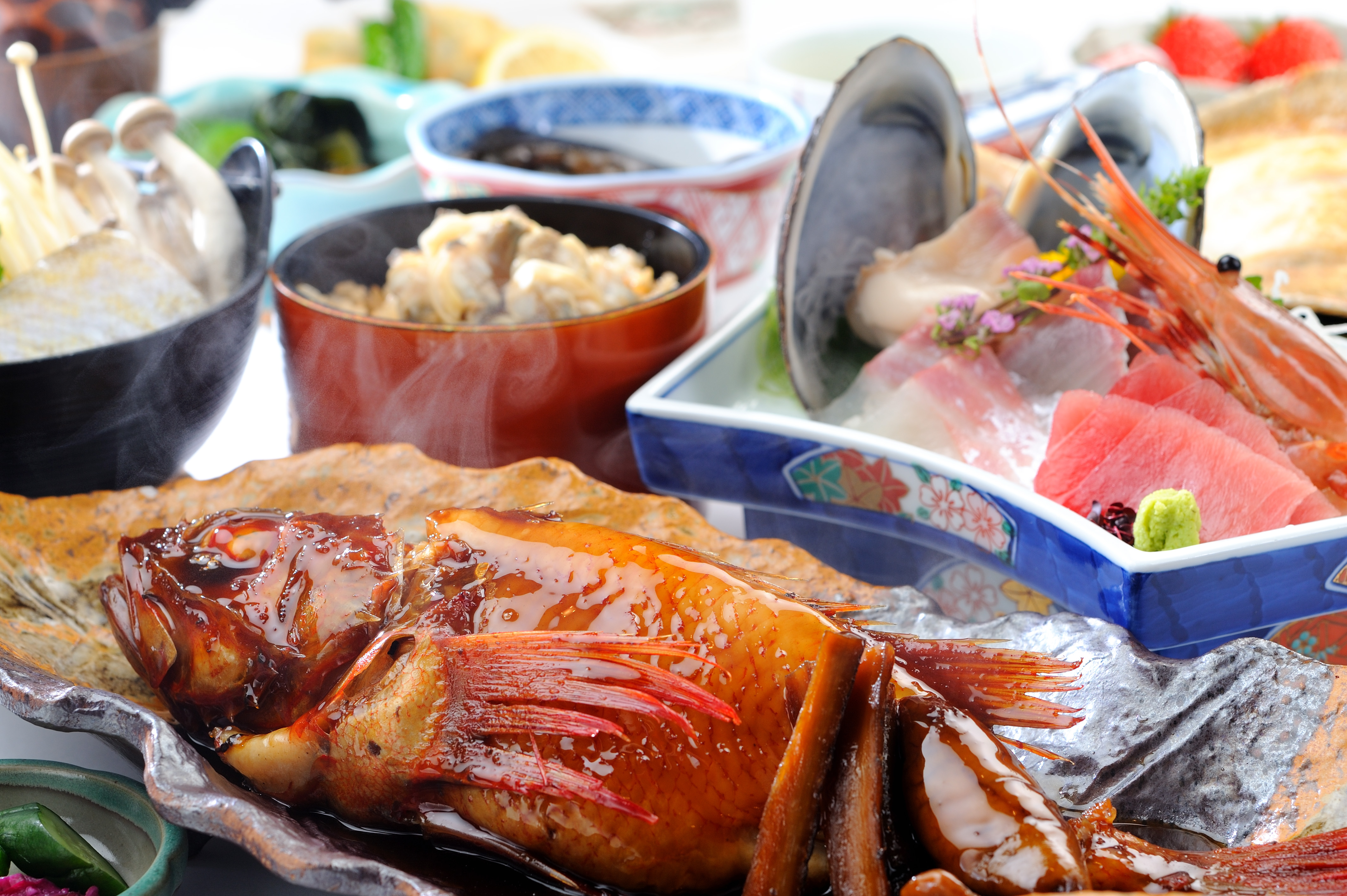 丸ごとキンキ煮付け付プラン