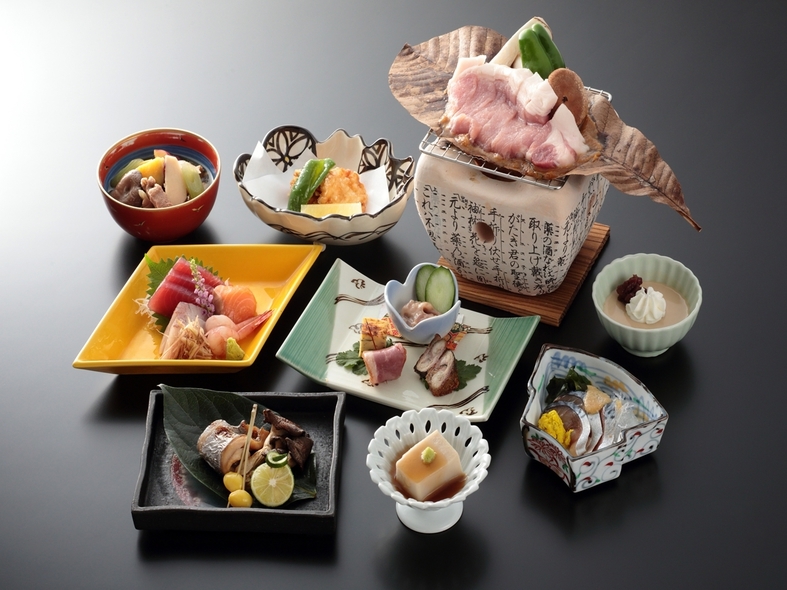 【平日限定】★地産地消にこだわったの旬彩懐石＆村上牛ステーキ＆特製スイーツ♪　