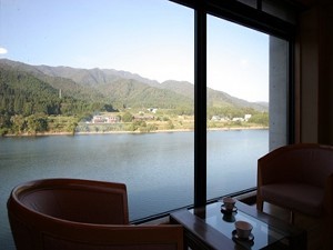 Agano River seen from the guest room