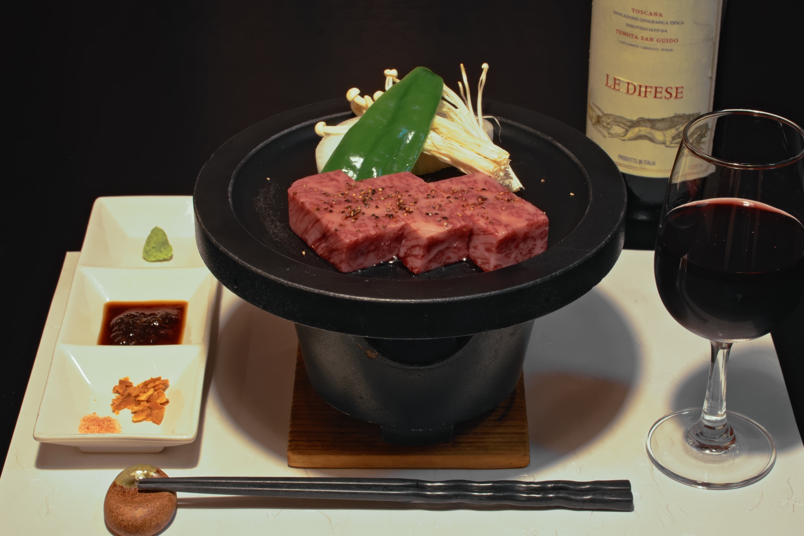 【期間限定10％OFF】当館一番人気☆村上牛A5ステーキ＆Vinosワインを満喫♪/2食付き