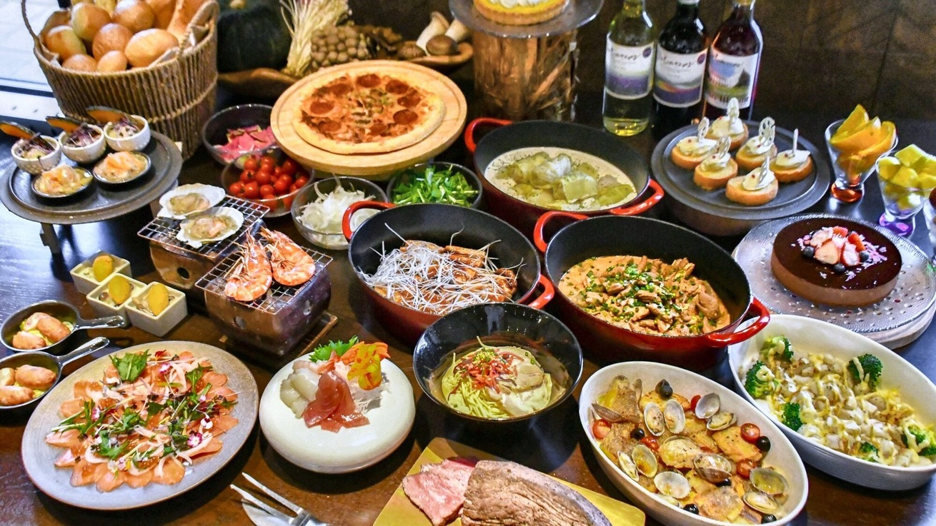 【12/23〜1/2】ホテルでウィンタースペシャルバイキング♪ご家族・カップルで〇アルコール飲み放題