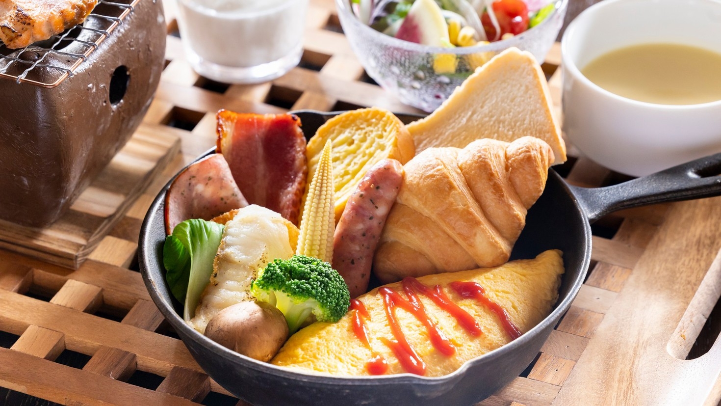 【楽天スーパーSALE】12％OFF！優雅に欧風モーニング　新鮮野菜や卵がおいしい朝食プラン