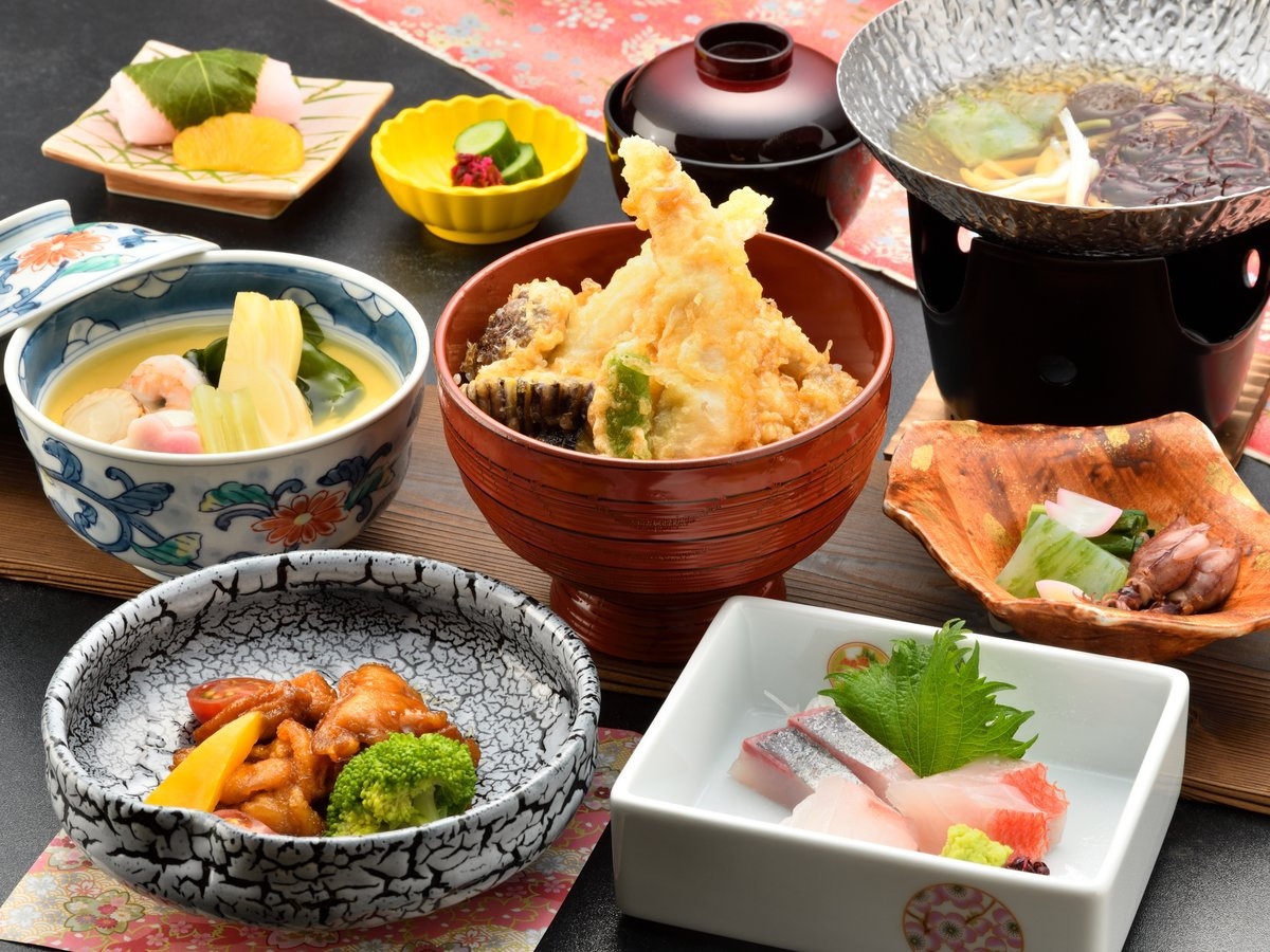 太刀魚天丼＆海鮮茶碗蒸しプラン