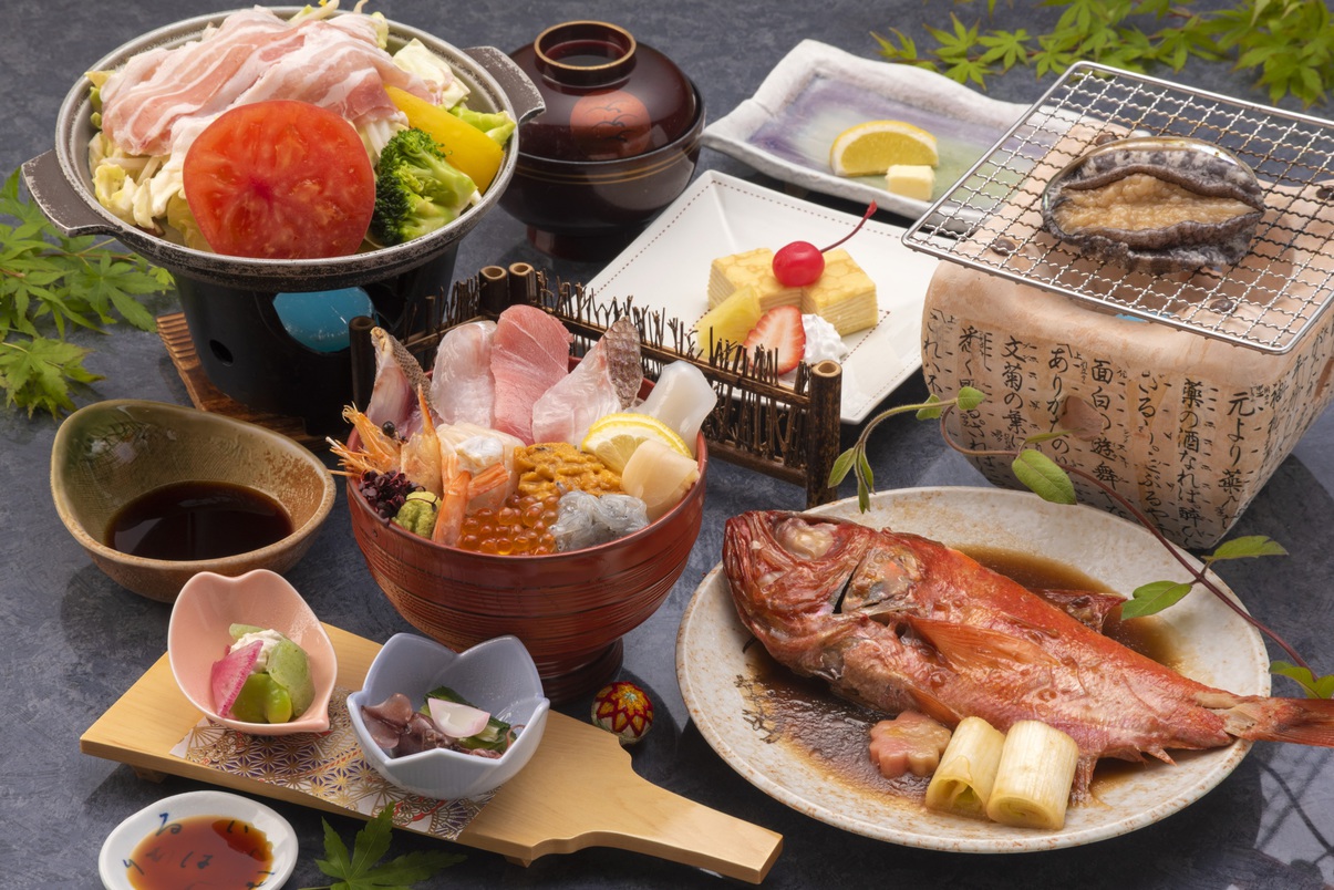 鮑・金目鯛・海鮮丼プラン