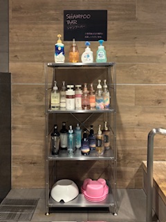 女性浴場シャンプーバー