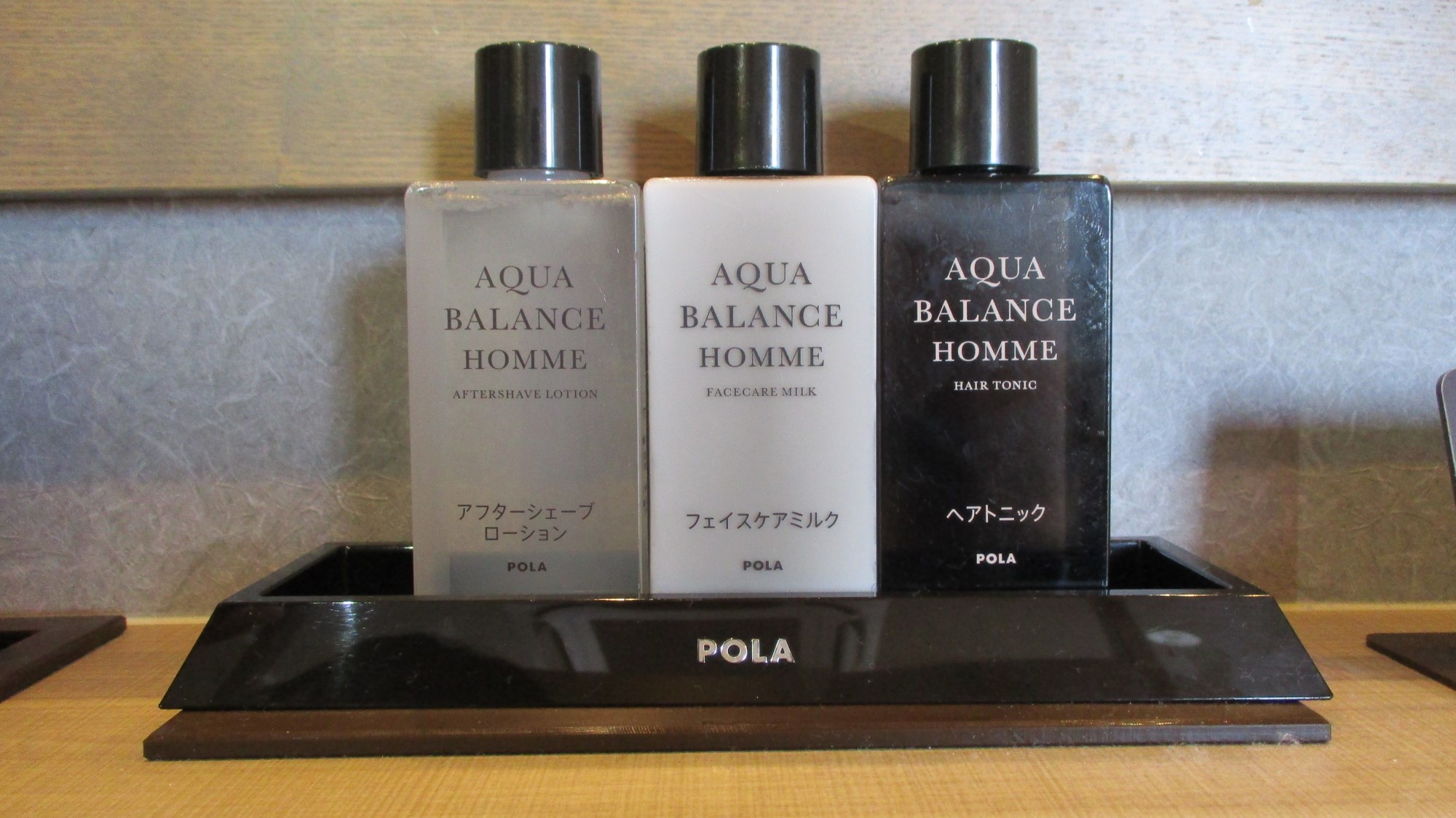 【男性大浴場】POLAのスキンケアセット（シェーブローション・フェイスミルク・ヘアトニック）