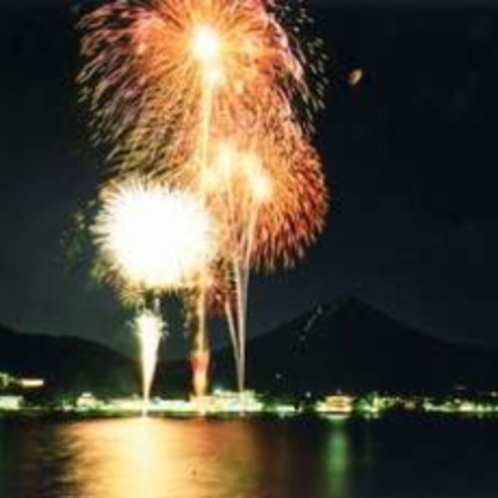 【富士山・河口湖山開きまつり花火大会】例年７月第一土曜日に開催
