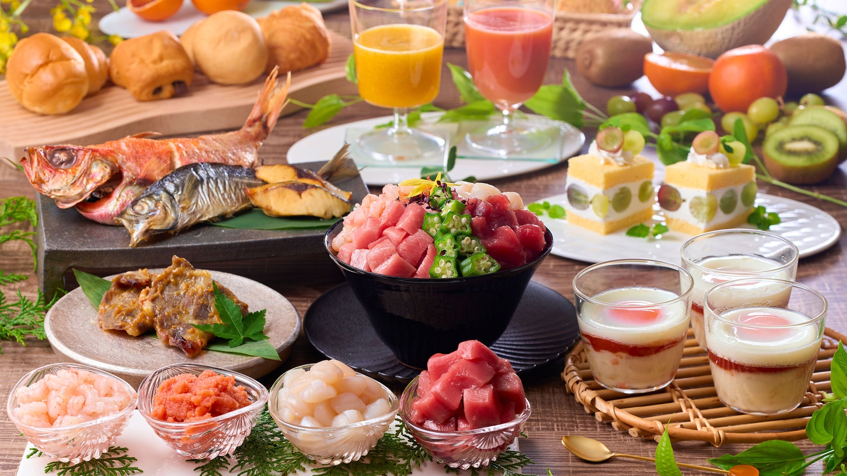【夕食なし・朝食付】観光にもビジネスにも♪遅いチェックインでもOK　1泊基本バイキング朝食付