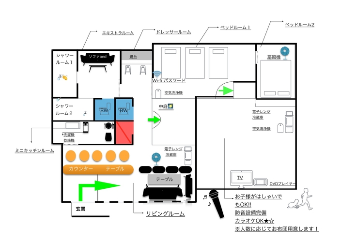 ニライビーチヴィラお部屋の詳細