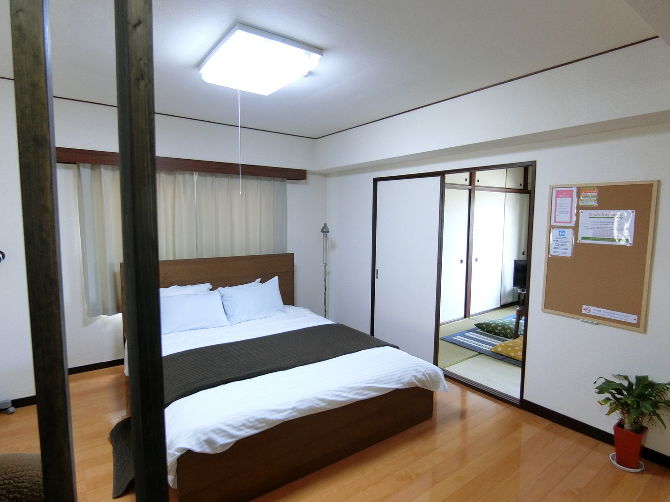 ２ベッドルーム　６０平米　キッチン付き（１階１０５）