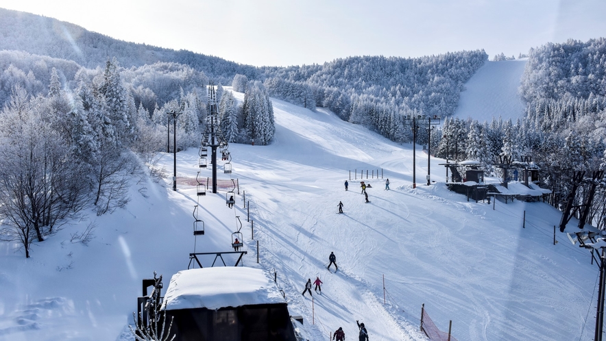 【蔵王温泉スキー場】多妻なコースを楽しめるパウダースノーのゲレンデ