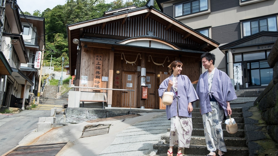 【蔵王七湯舎めぐり】宿泊者にグループ施設と高湯通り共同浴場（上湯、下湯、川原湯）利用チケットサービス