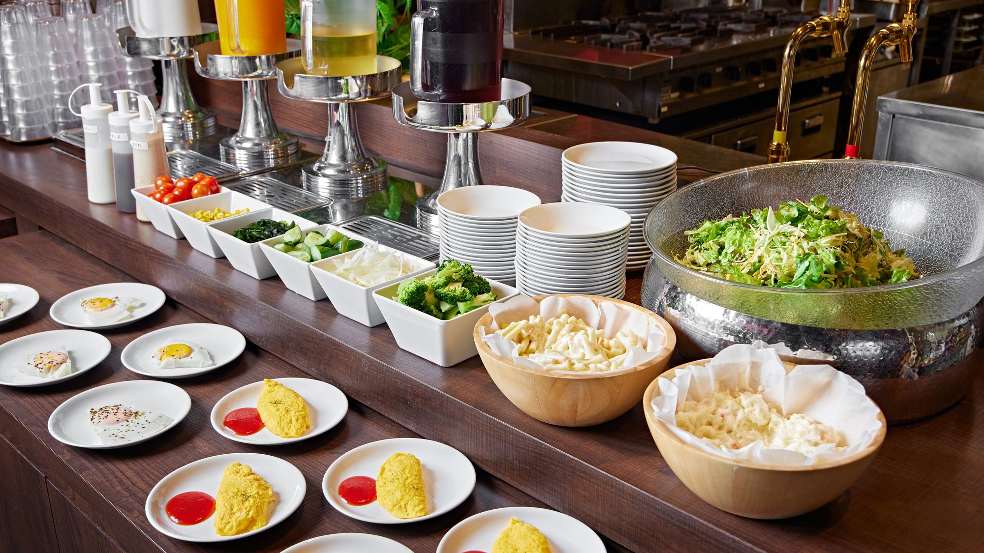 朝食ビュッフェ