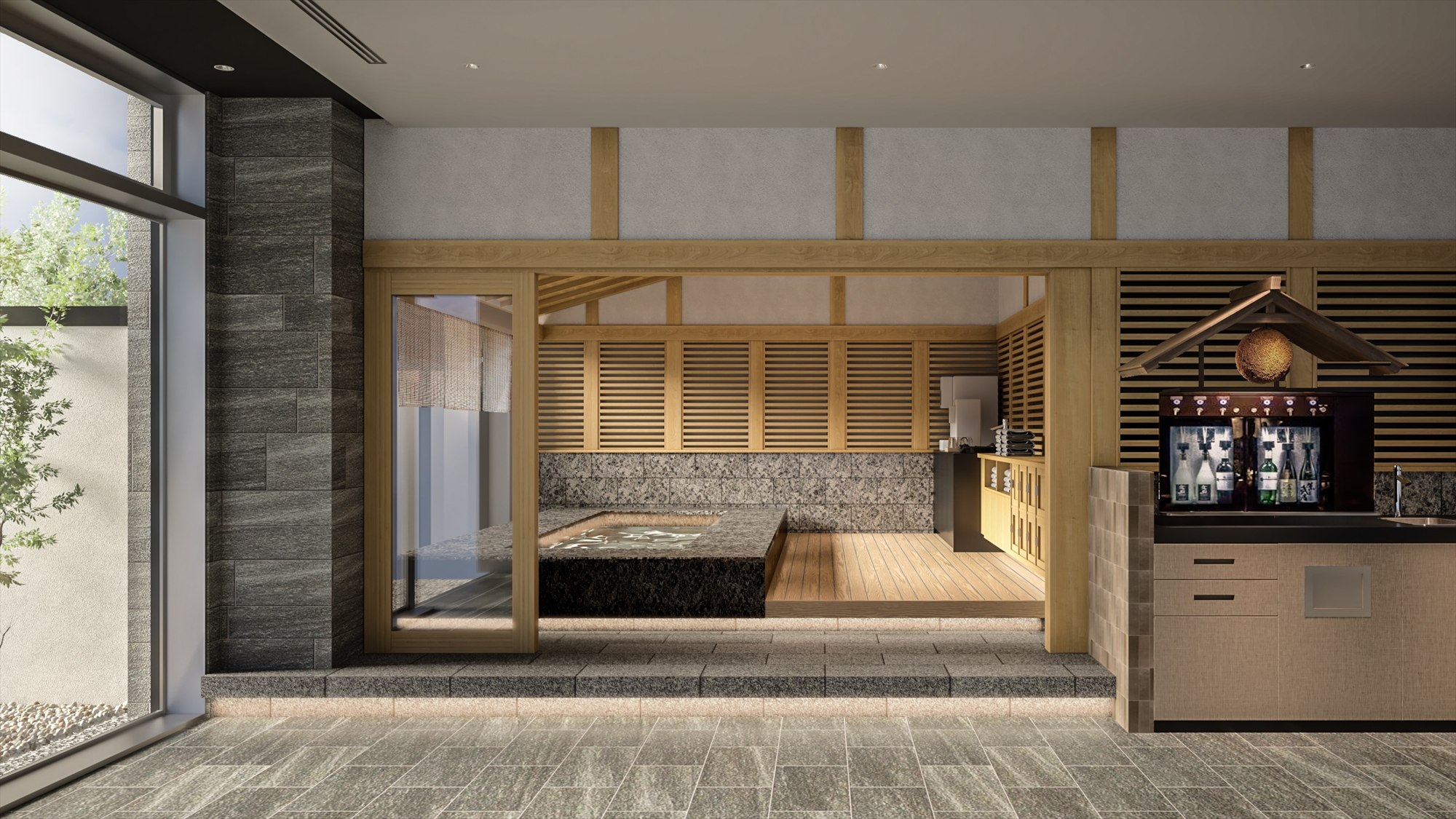 【足湯】3月中旬OPEN予定｜フロントロビーエリアに足湯が誕生