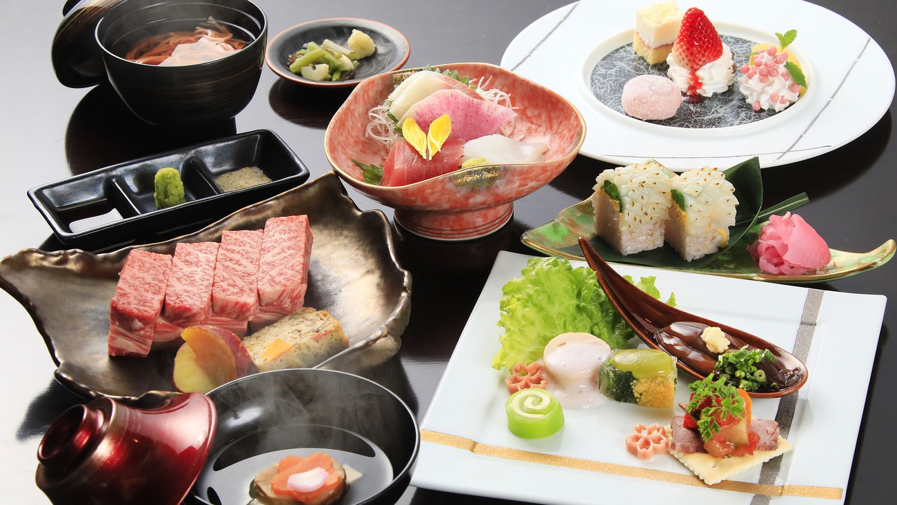 【室数限定】カジュアル会席もメインはステーキ／お手軽価格で箱根旅を満喫＜ライト会席▼風＞