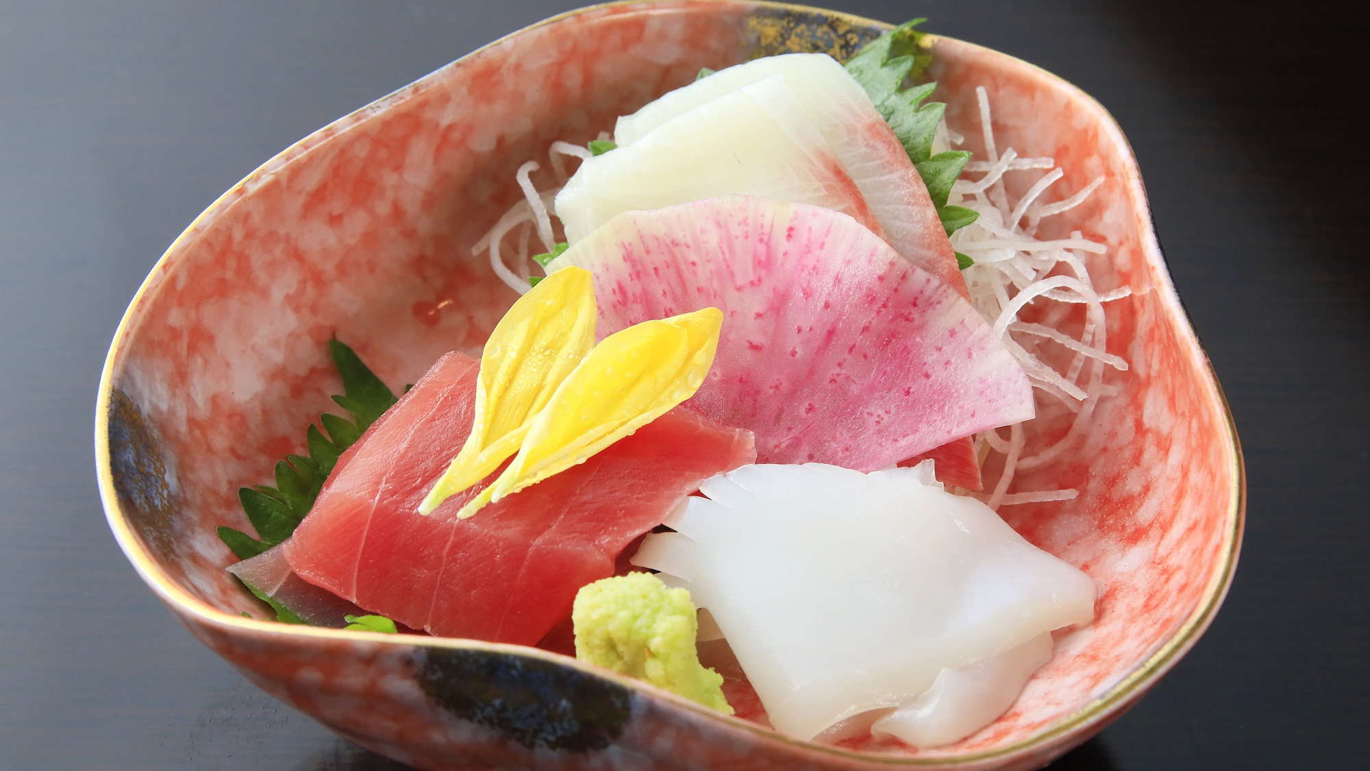 【夕食】季節の魚のお造り