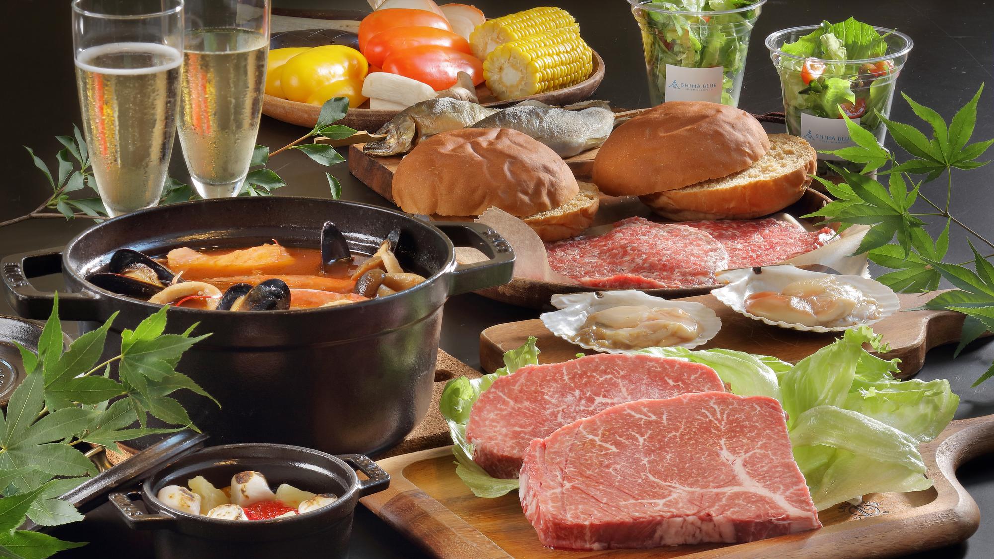 【一泊二食付】BBQコース