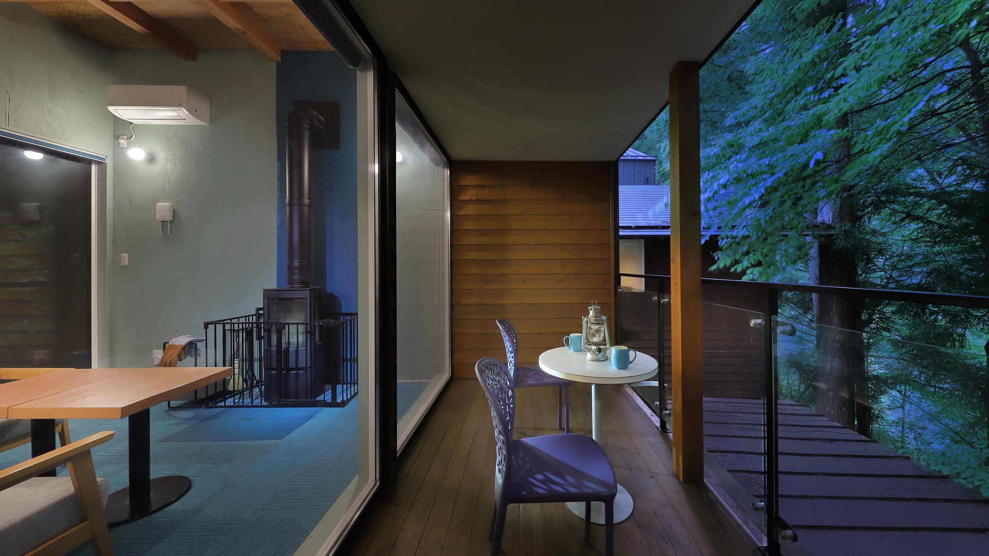 アイランドブルー［露天風呂付＋テラス付＋ボルダリング付］