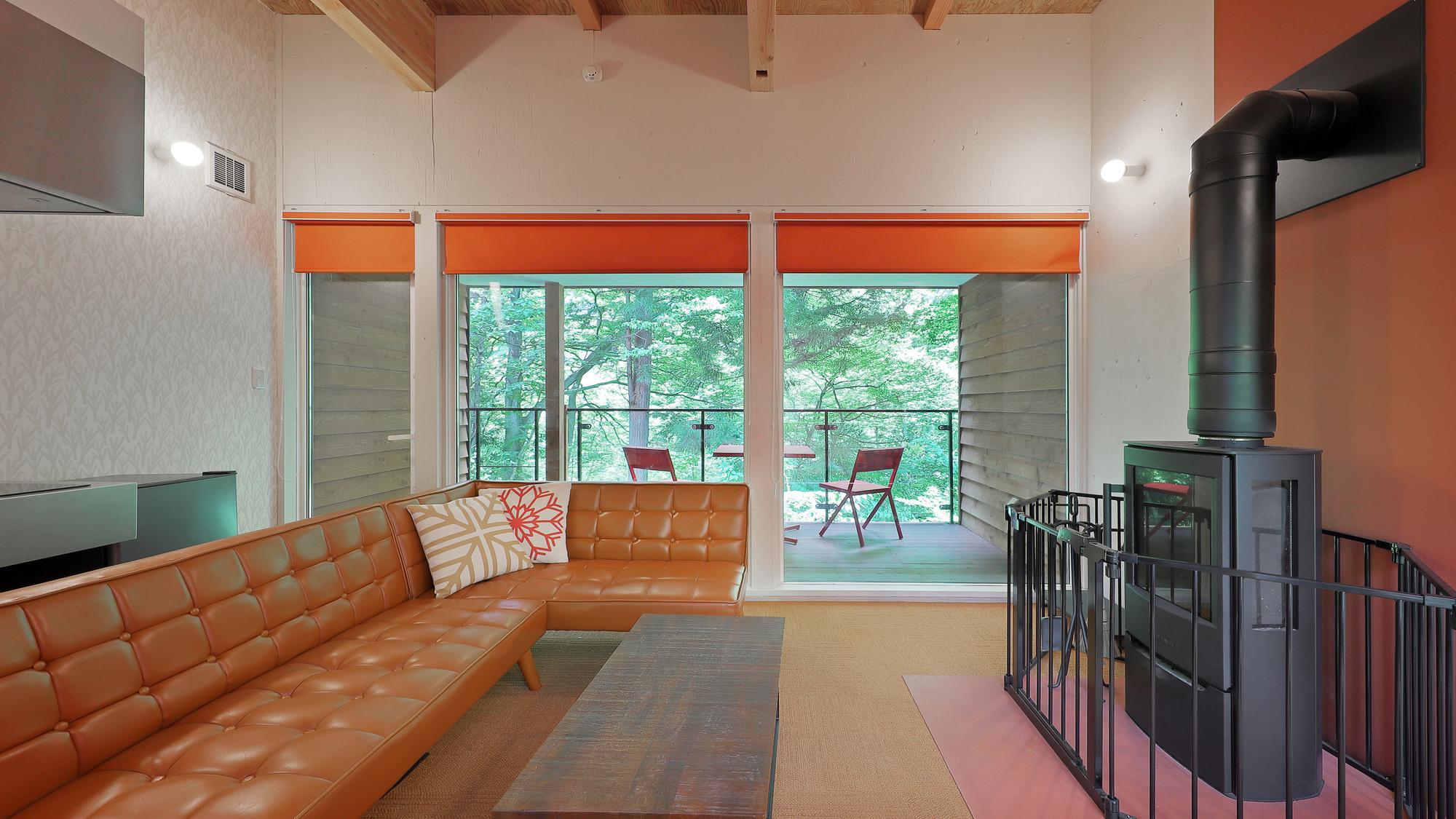 アップルオレンジ [露天風呂＋テラス付＋ボルダリング付]