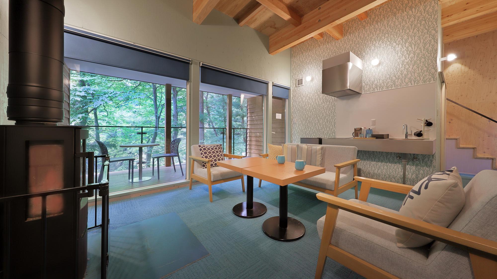 アイランドブルー［露天風呂付＋テラス付＋ボルダリング付］