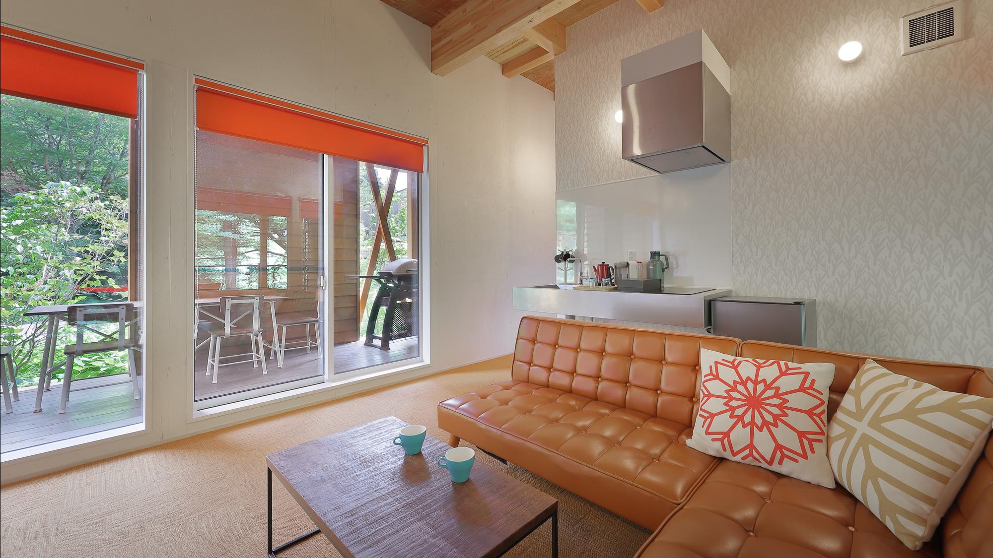 アップルオレンジ [露天風呂＋テラス付＋ボルダリング付]