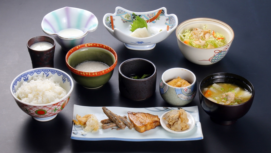 周山の和朝食は、食材にもこだわりを持っています。