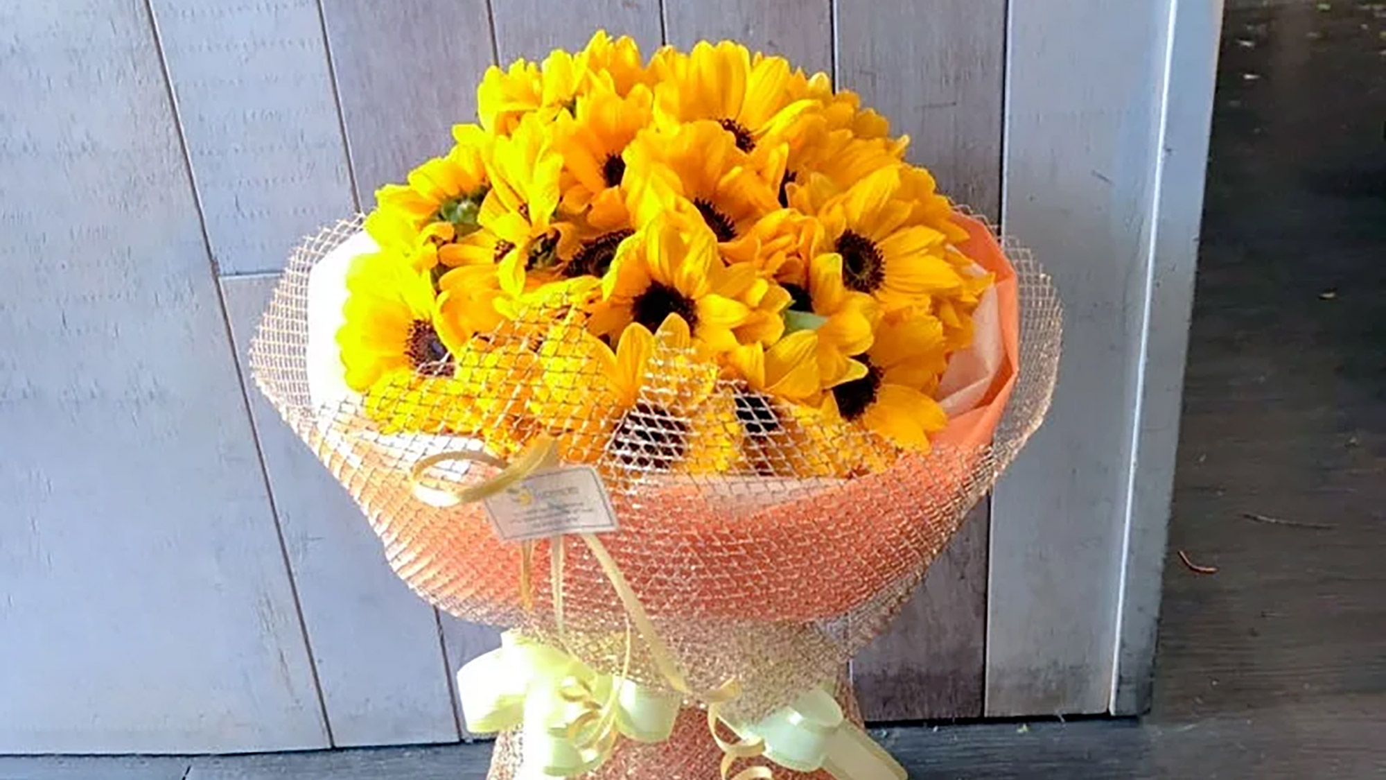 ひまわりのブーケ　30本
