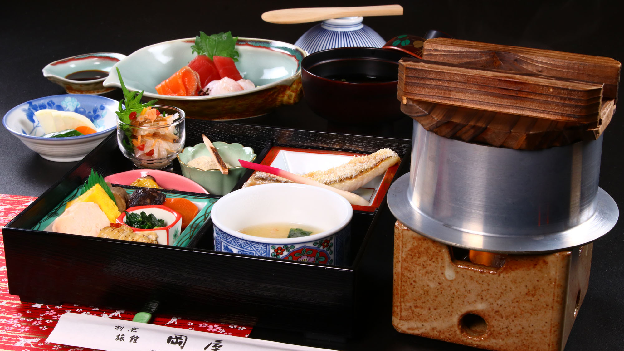 ＜昼食＞釜めし道中御膳+お造り*